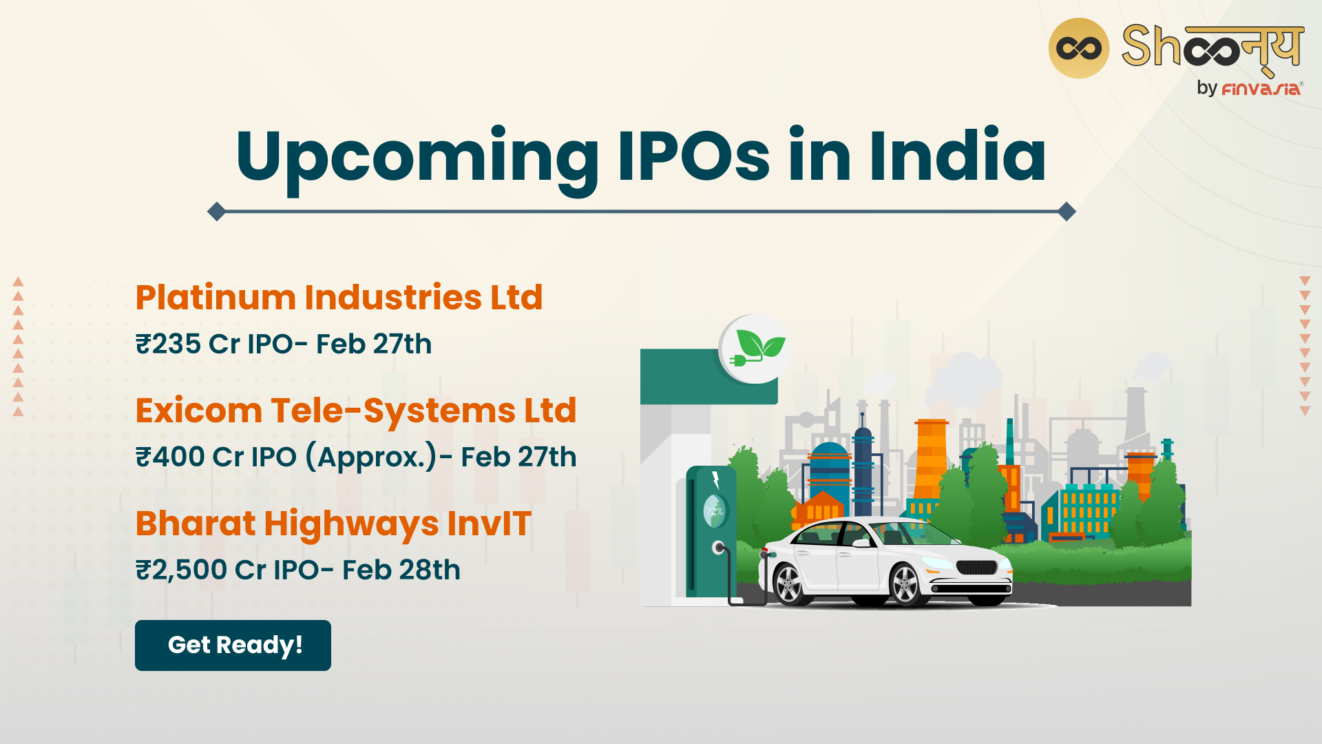 Upcoming IPOs in India: Platinum Industries, Exicom Ltd, and More